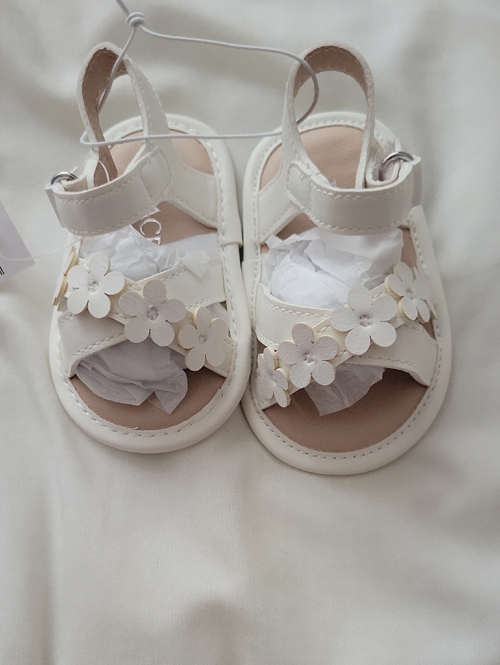 The Children's Place White Floral Baby Girl Sandals
